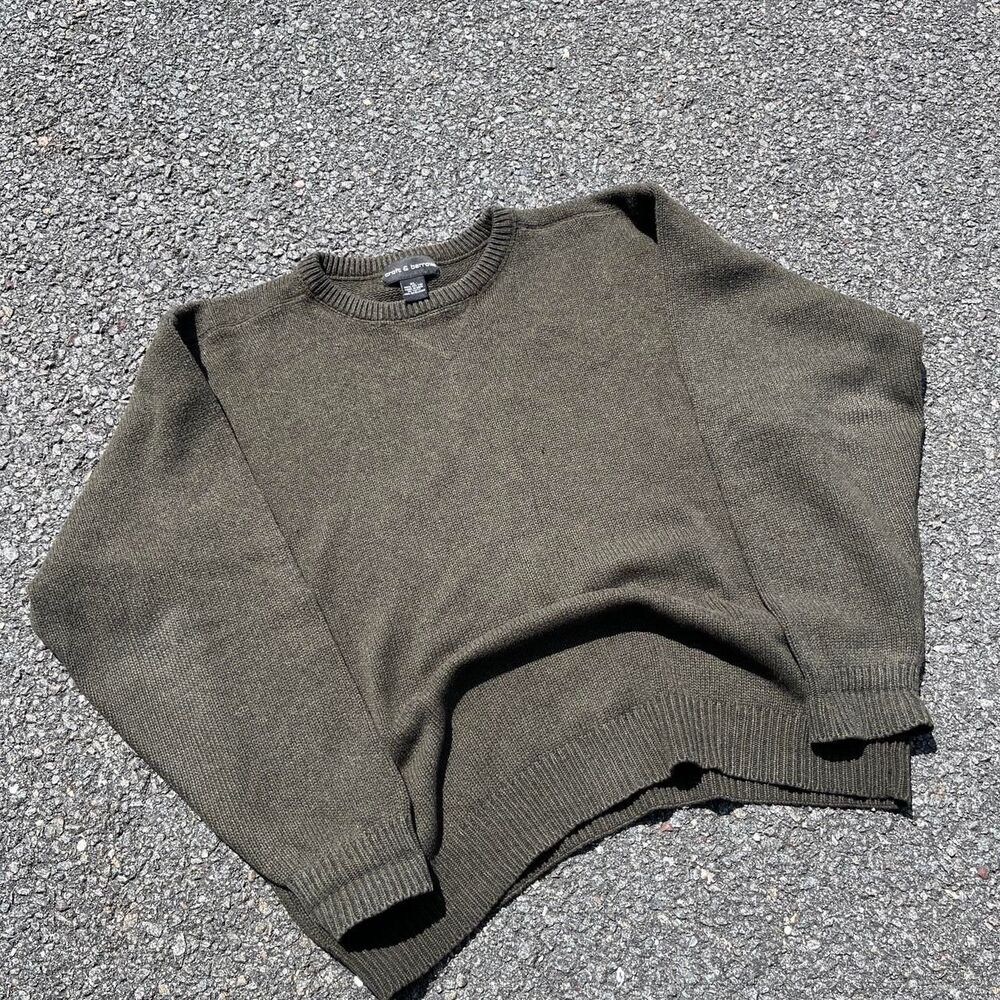 Croft & Barrow heavyweight old money Y2K sweater forest green